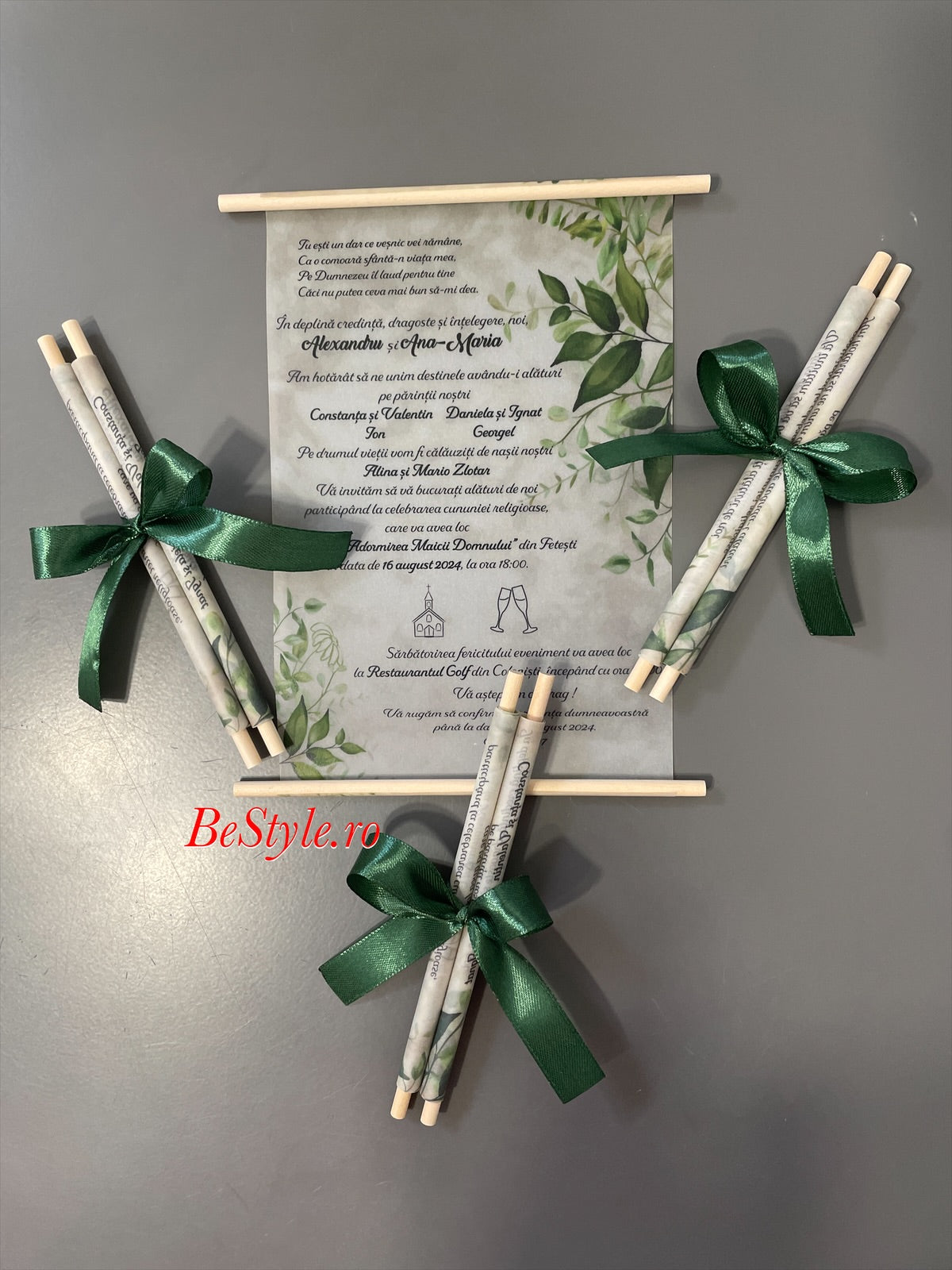 Invitatie nunta BSIN003 - model pergament