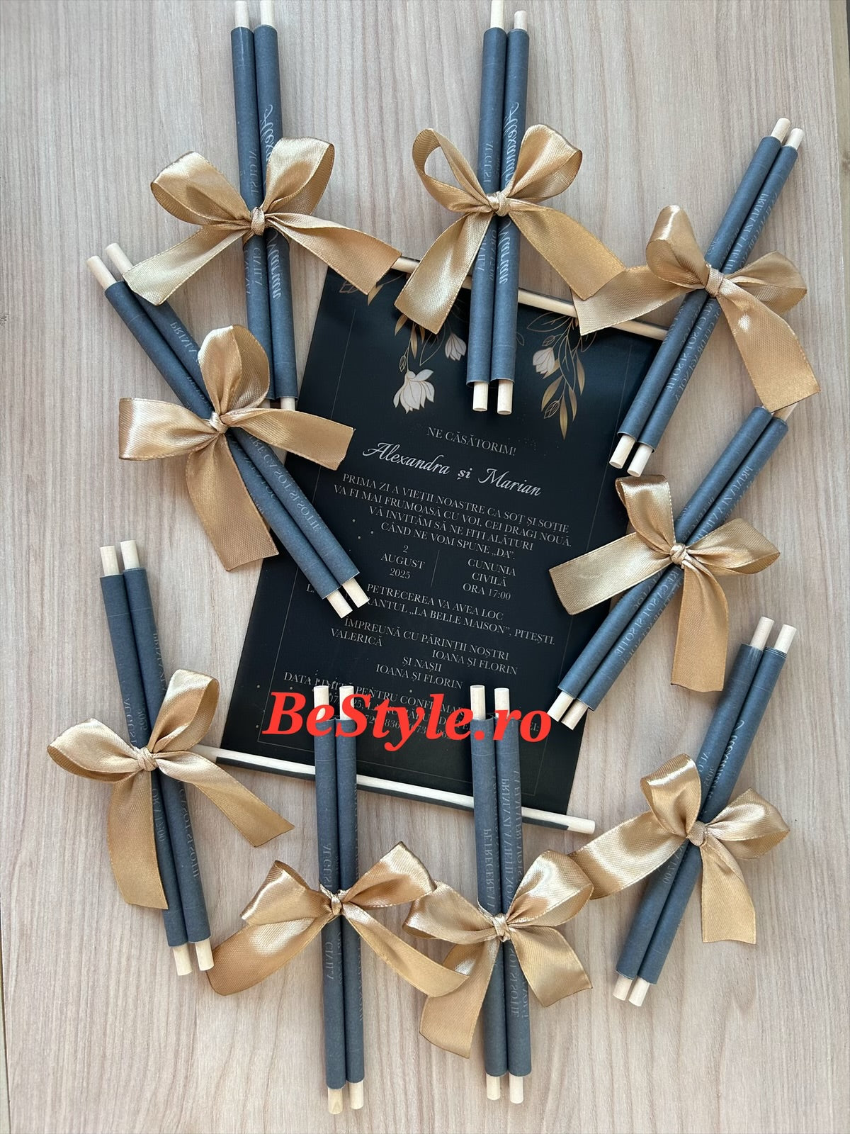 Invitatie nunta BSIN116 - model pergament