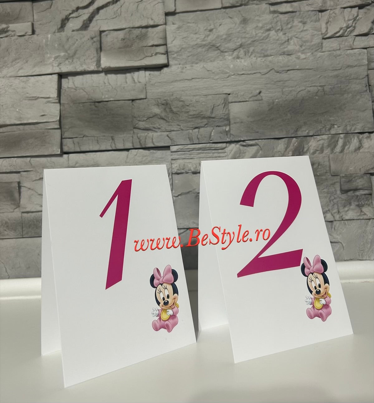 Numar de masa botez BSNB010 - Baby Minnie Mouse