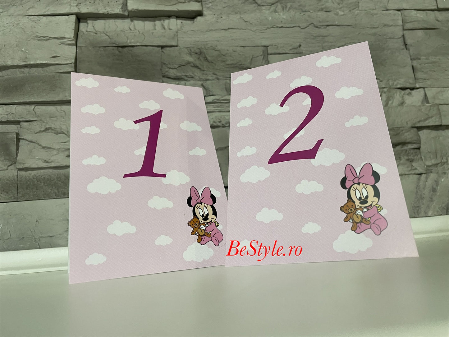 Numar de masa botez BSNB014 - Baby Minnie Mouse