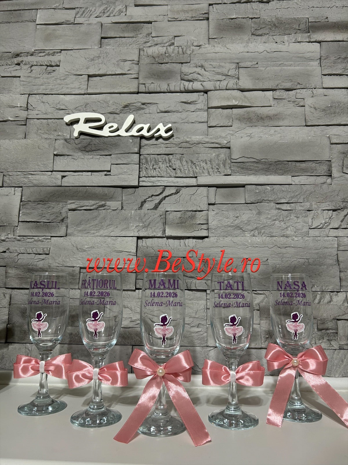 Pahare personalizate botez fetita 05