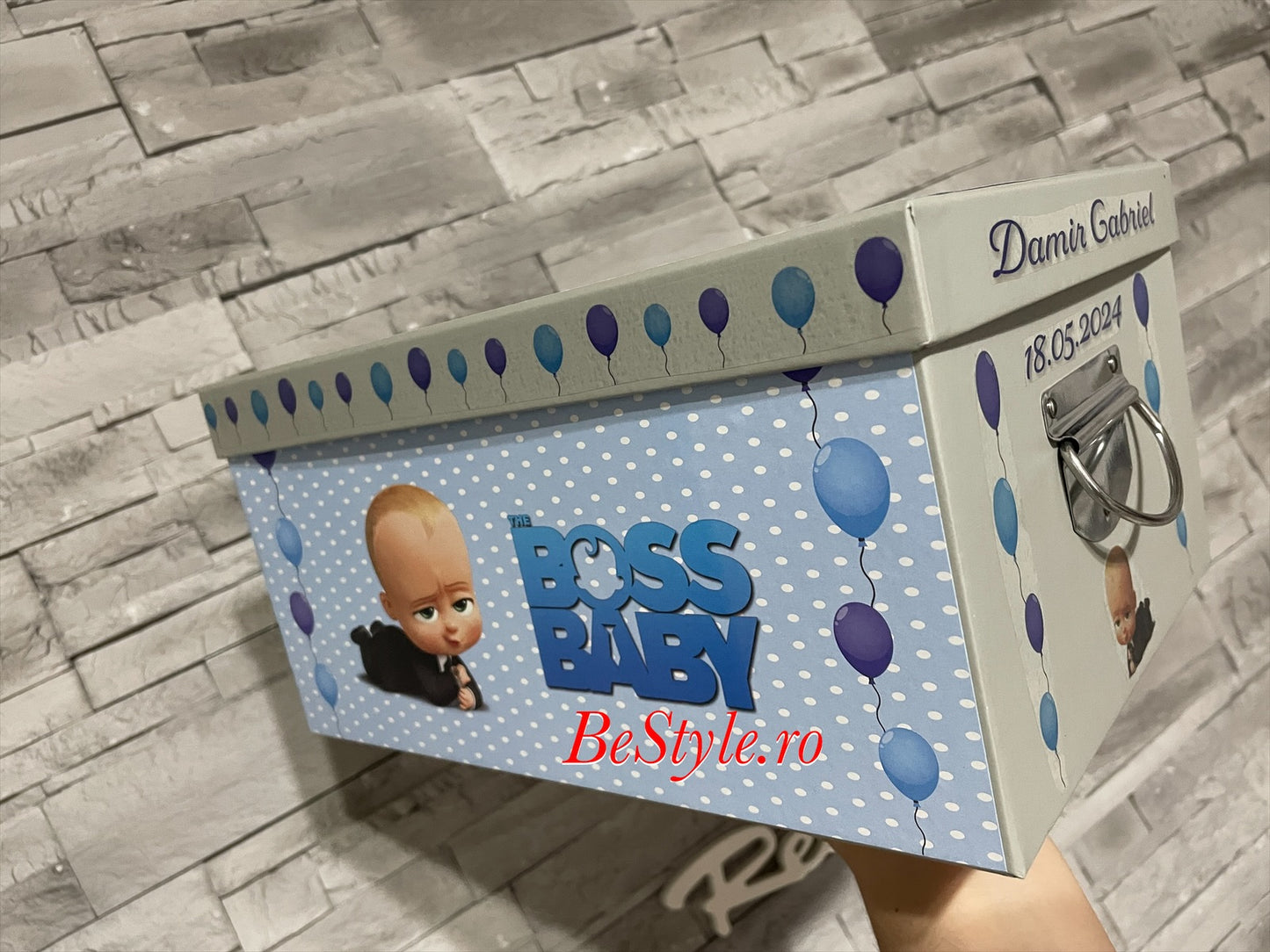 Cutie plicuri de bani botez Baby Boss 01