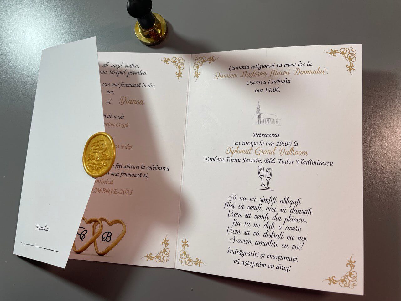 Invitatie nunta BSIN107