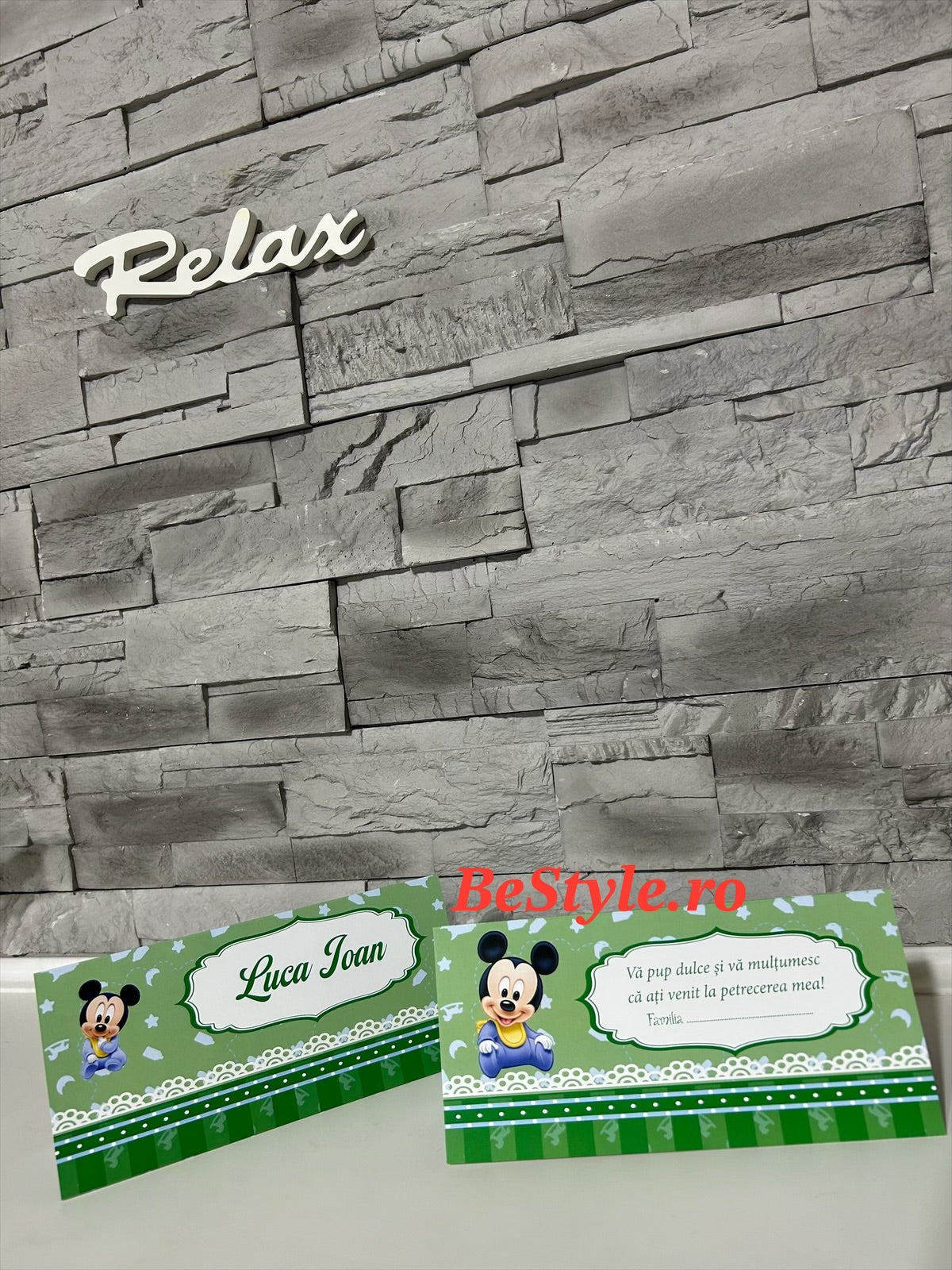 Plic de bani botez BSPB046 - Baby Mickey Mouse