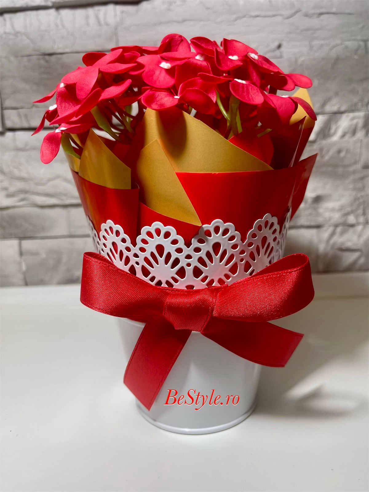 Cutie cu hortensie de sapun - martisor