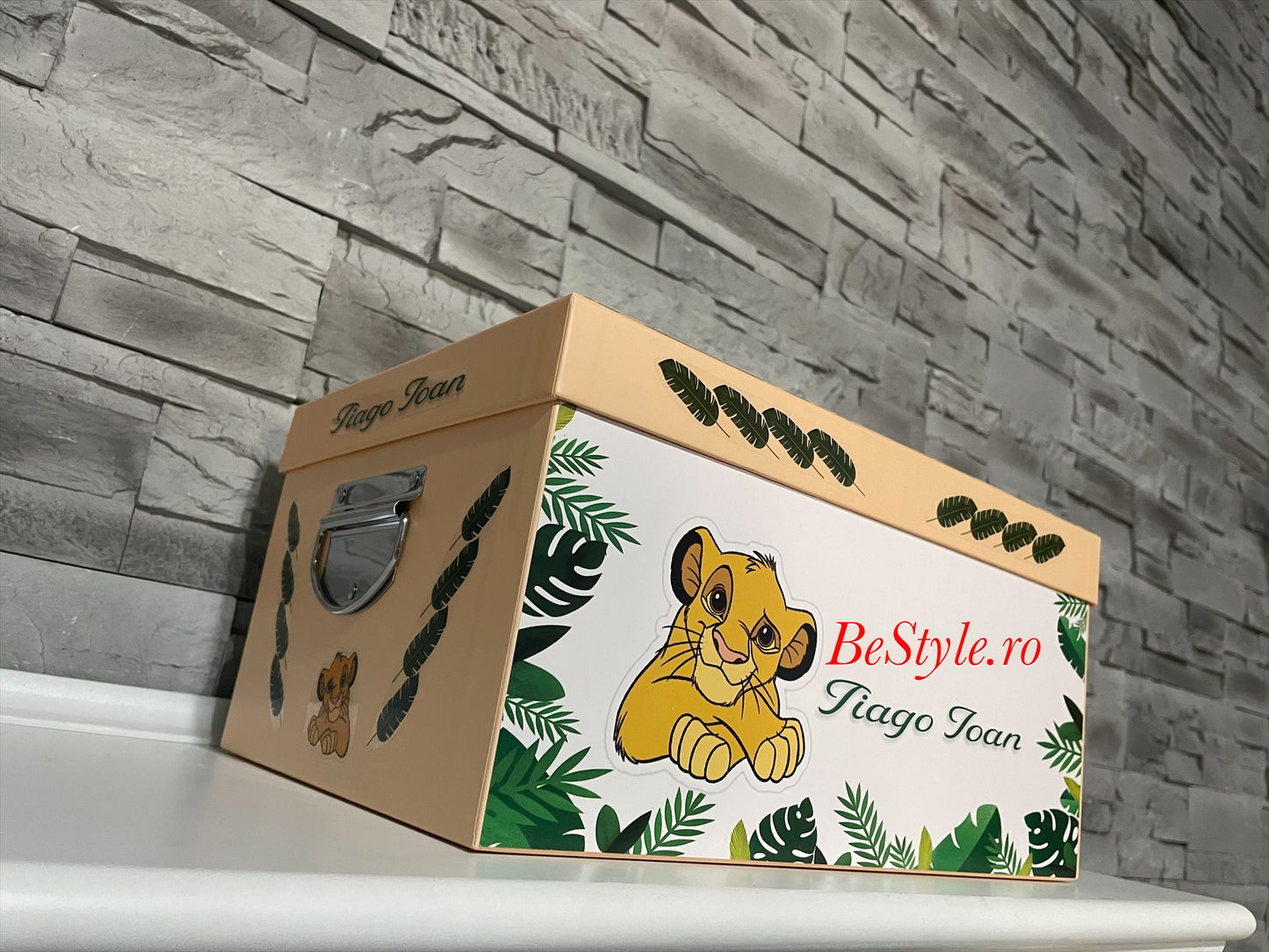 Cutie plicuri de bani botez Simba 01