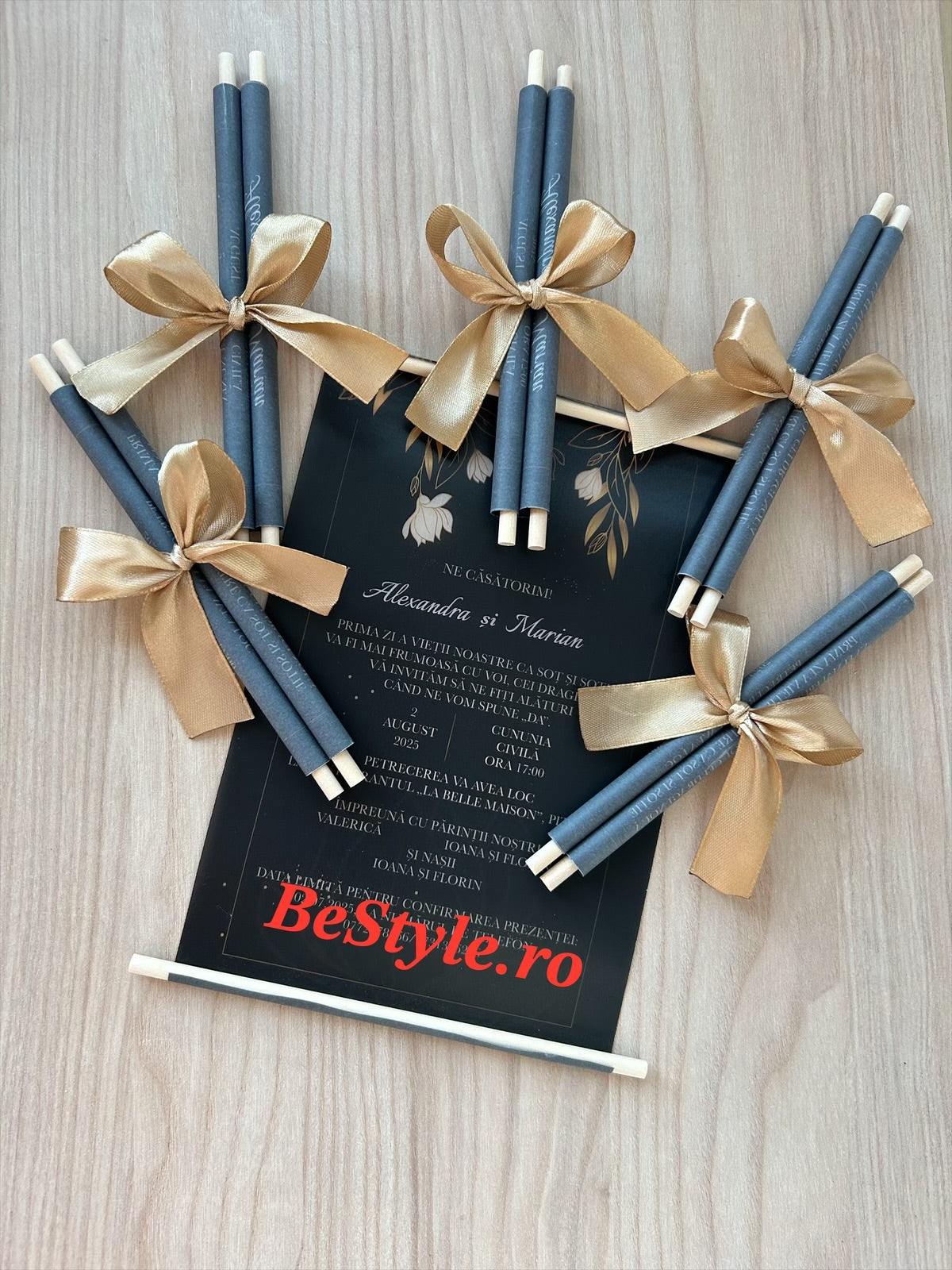 Invitatie nunta BSIN116 - model pergament