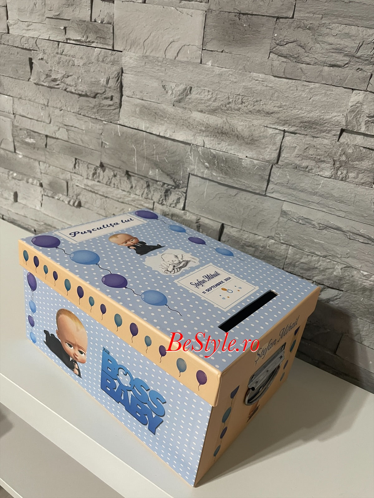 Cutie plicuri de bani botez Baby Boss 01