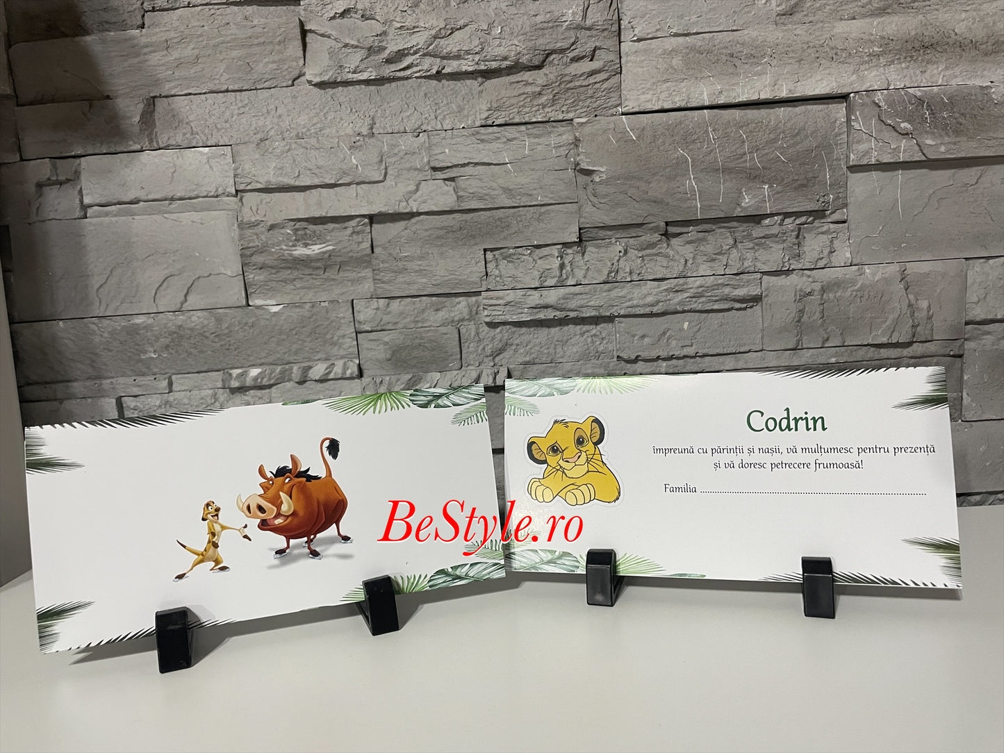 Plic de bani botez BSPB053 - Timon & Pumba