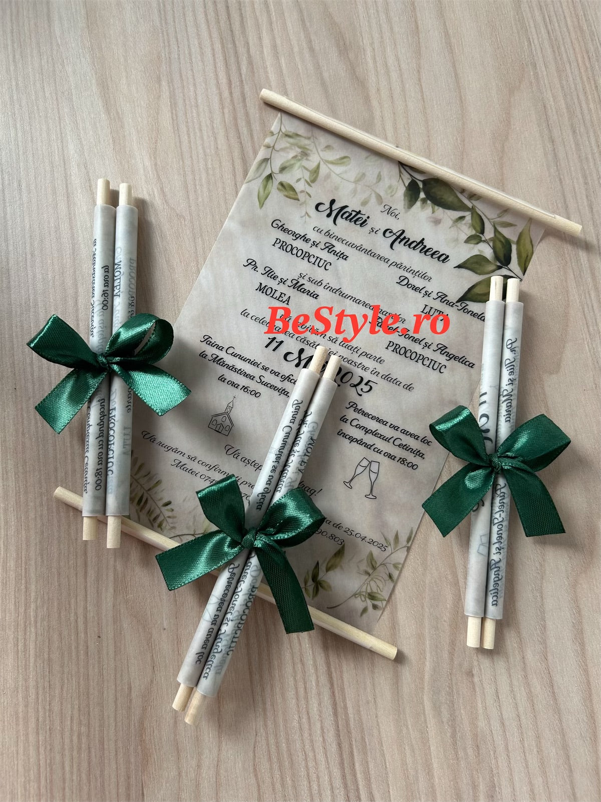 Invitatie nunta BSIN003 - model pergament