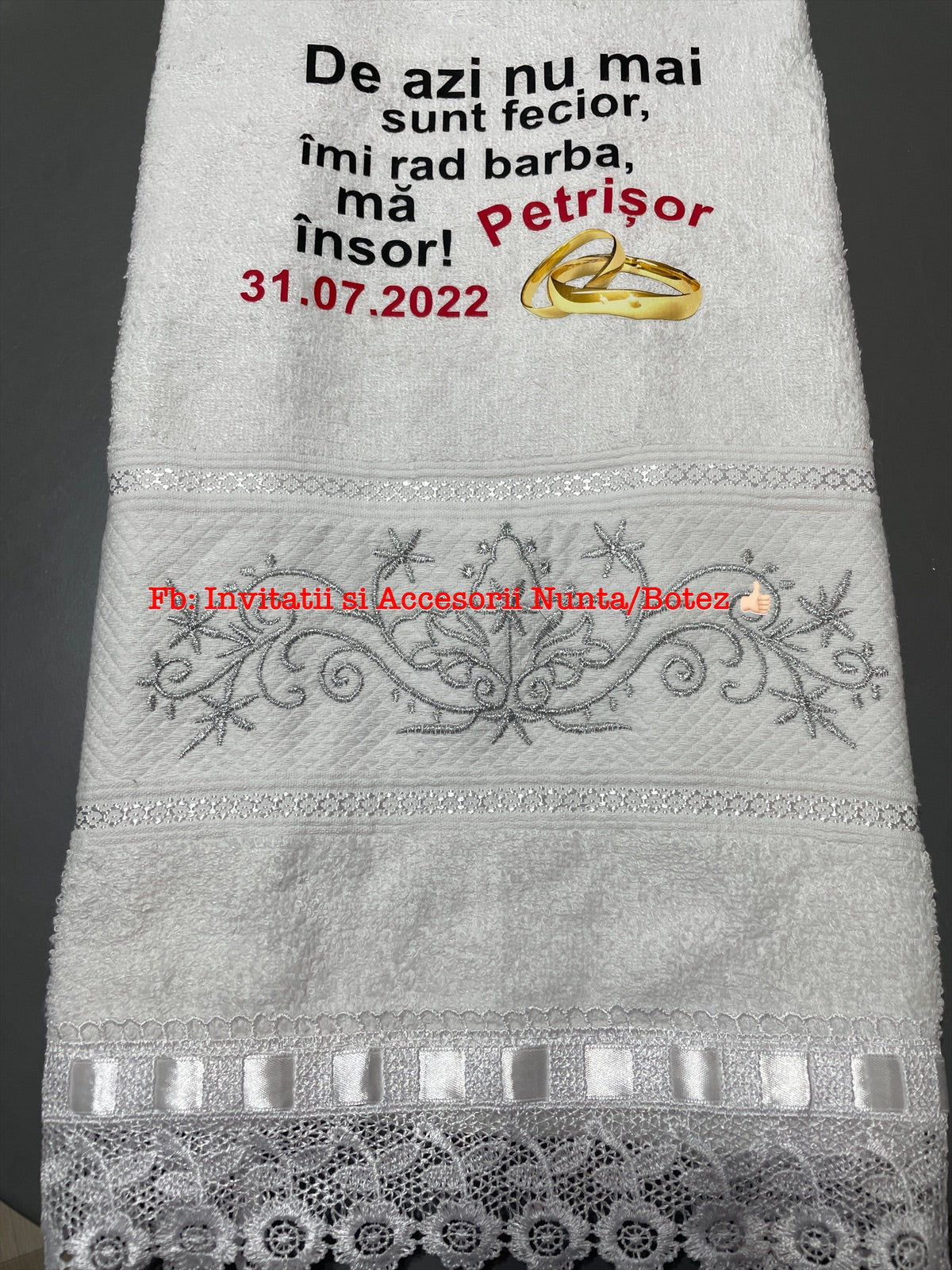 Prosop personalizat nunta pentru mire 03