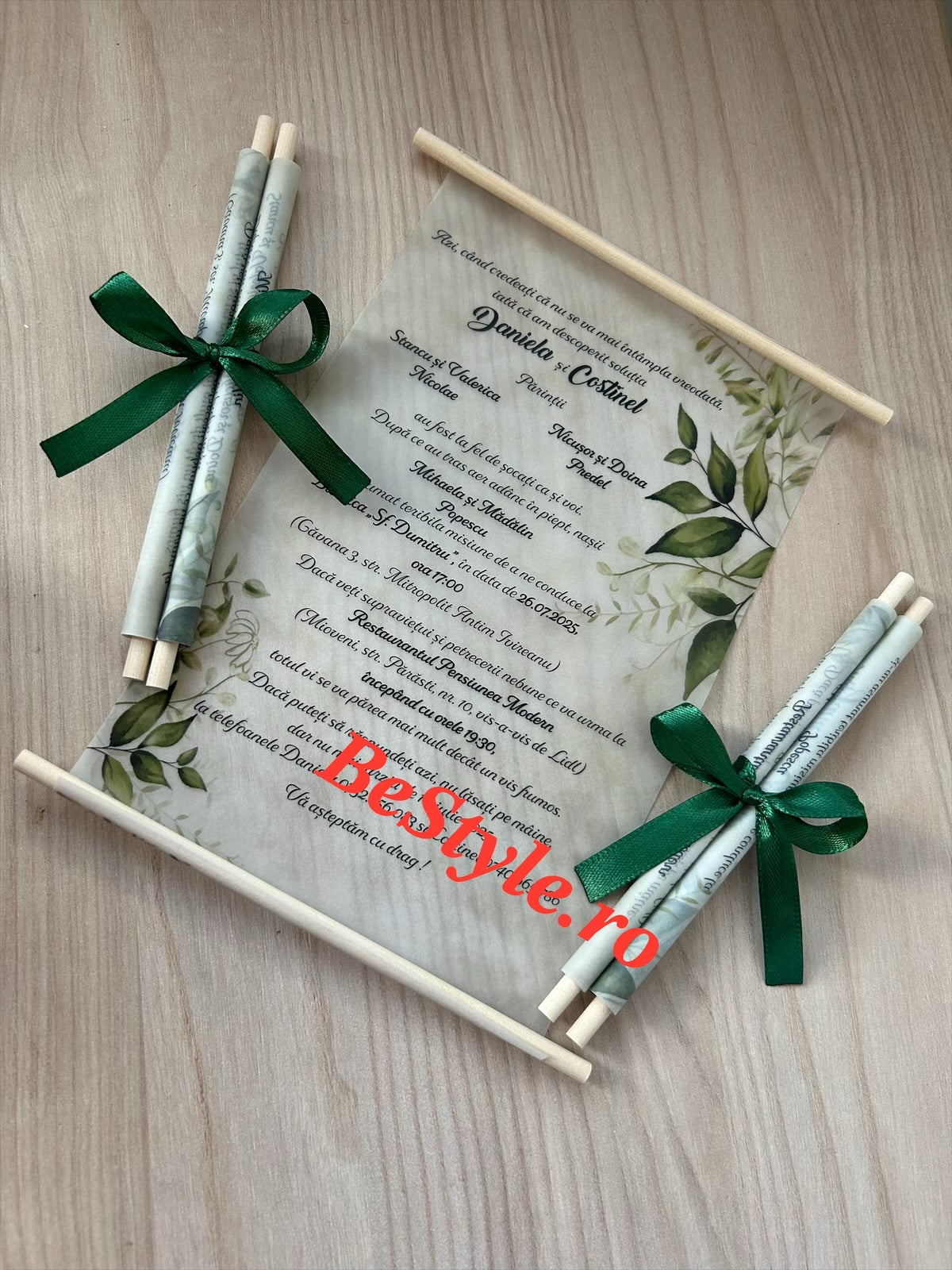 Invitatie nunta BSIN003 - model pergament