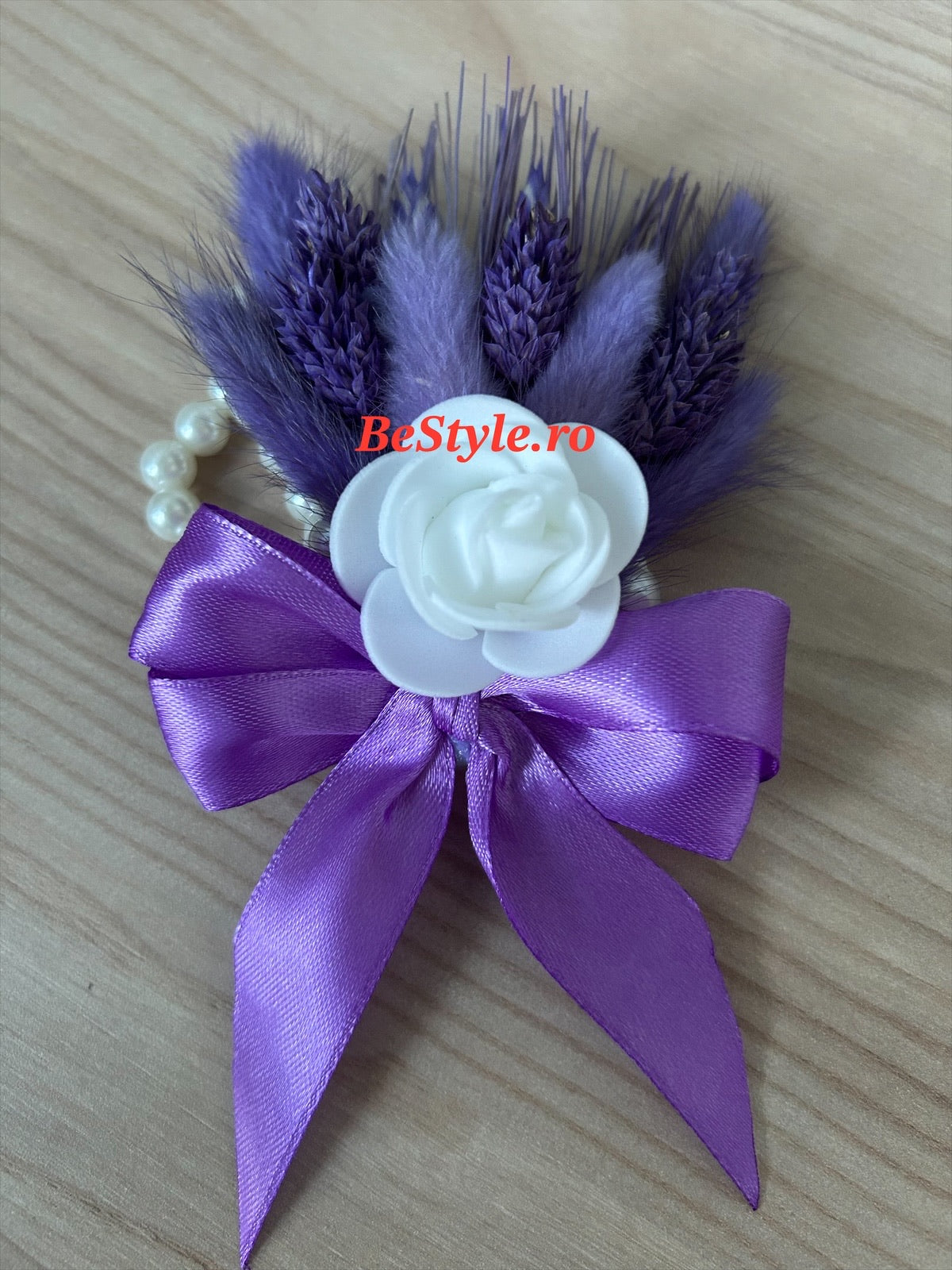 Floare de pus in piept mire, nas, brățară mireasă, nasa 01