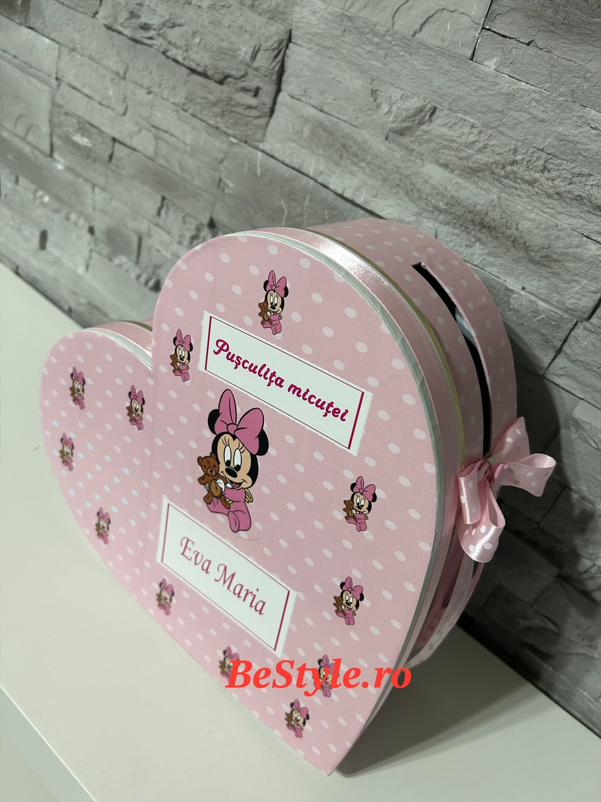 Cutie plicuri de bani botez - inima 01