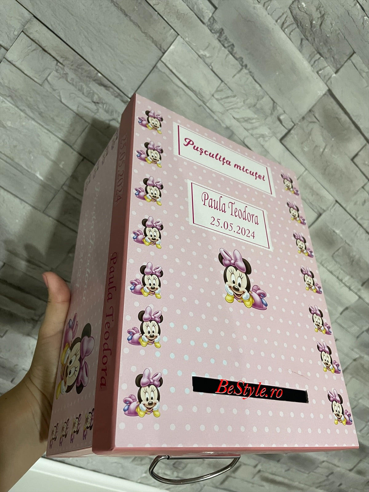 Cutie plicuri de bani botez Minnie Mouse 03