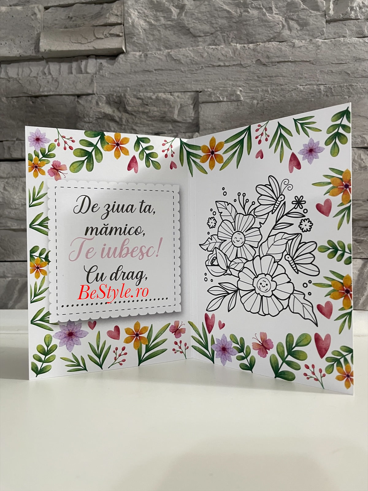 Felicitare martisor pentru mama sau bunica