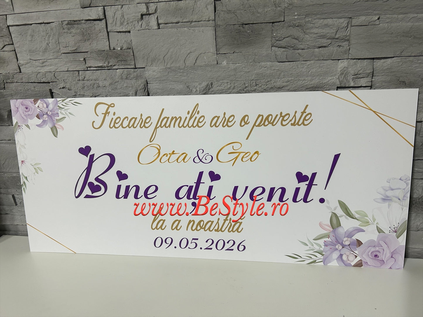 Pancarta Bine ati venit 04