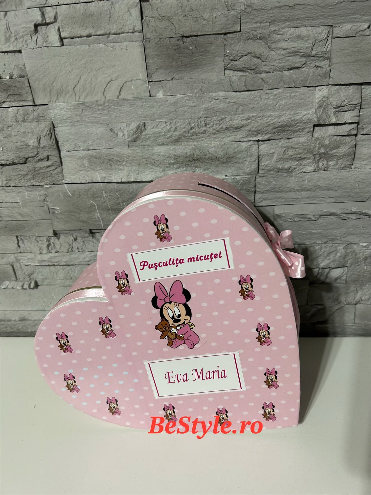 Cutie plicuri de bani botez - inima 01