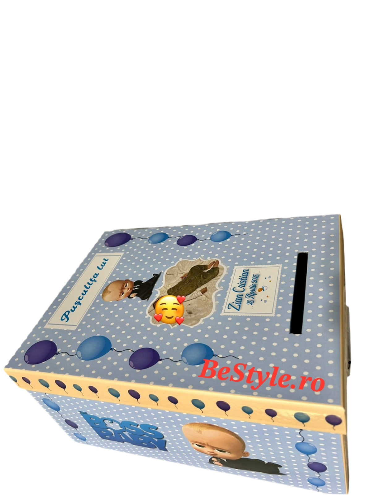 Cutie plicuri de bani botez Baby Boss 01
