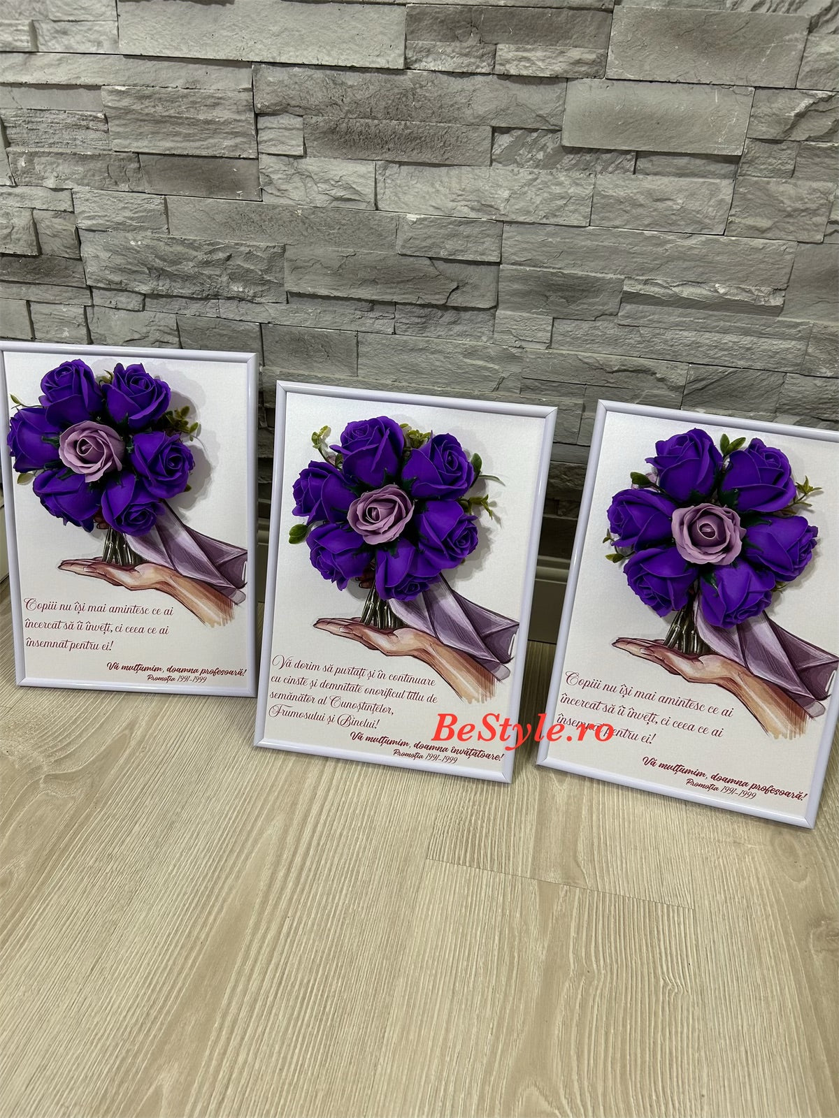 Tablou personalizat cu buchet din trandafiri de sapun