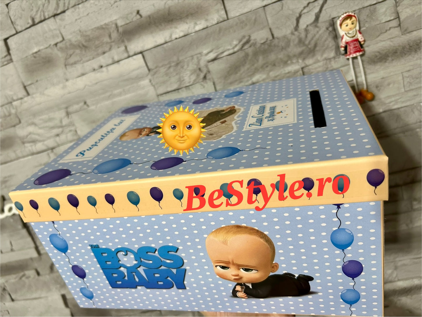 Cutie plicuri de bani botez Baby Boss 01
