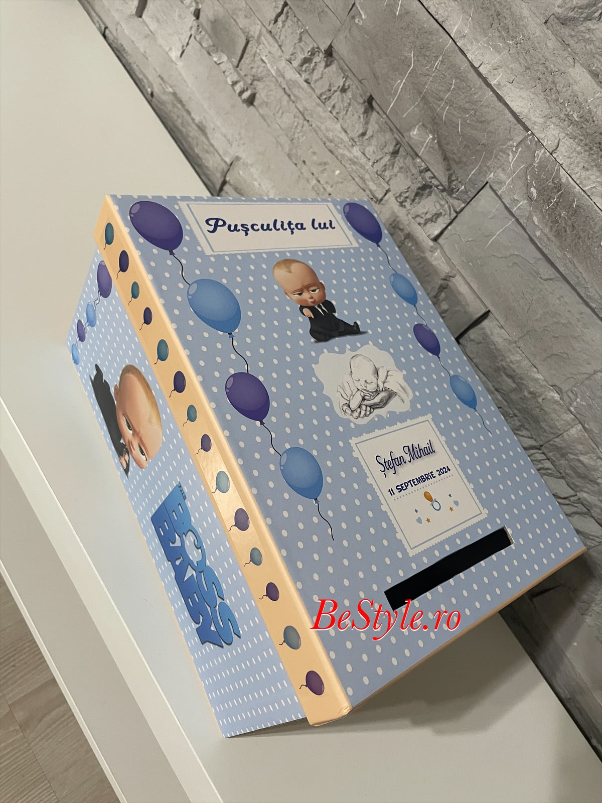Cutie plicuri de bani botez Baby Boss 01