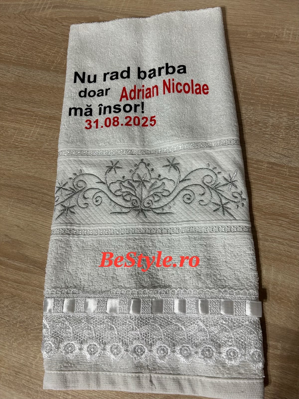 Prosop personalizat nunta pentru mire 01