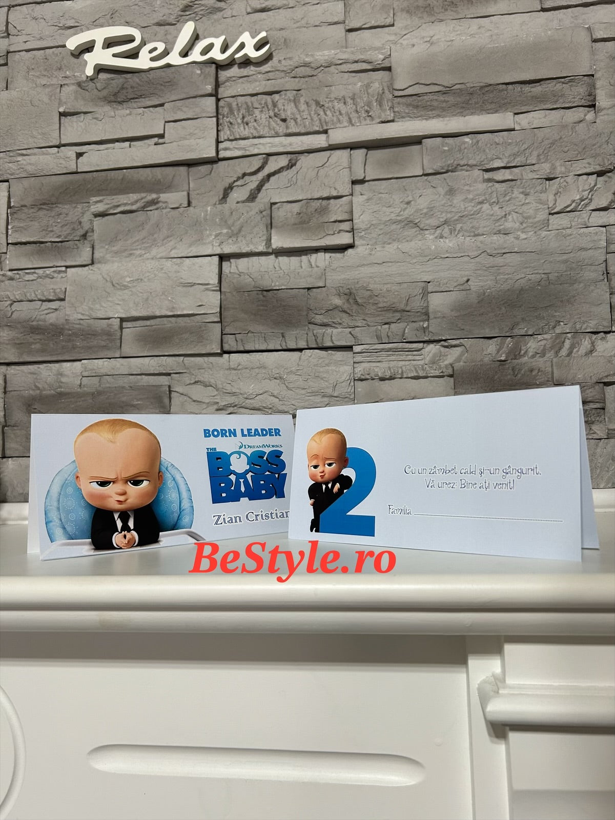 Plic de bani botez BSPB004 - Boss Baby