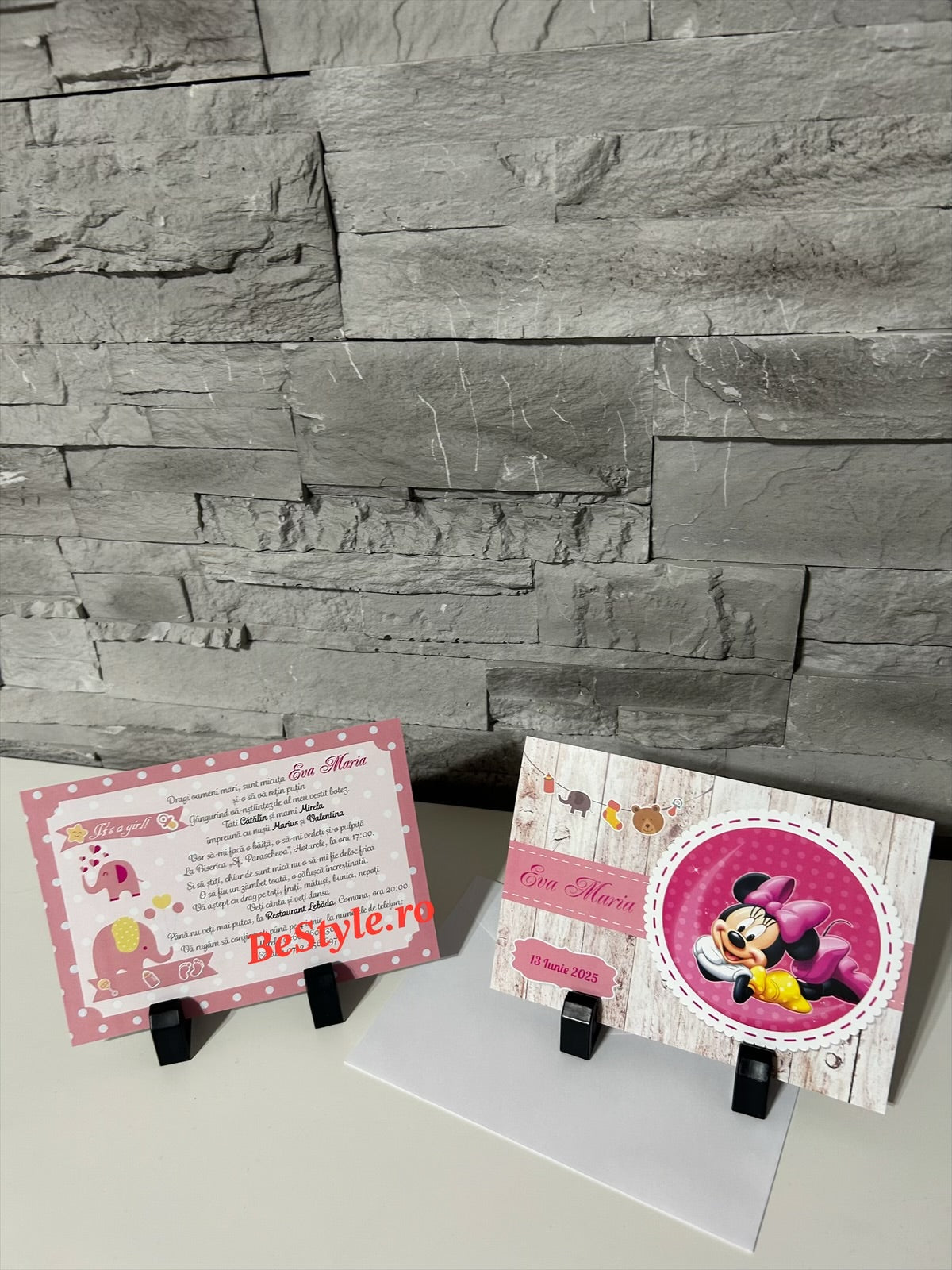 Invitatie botez BSIB004 - Minnie Mouse