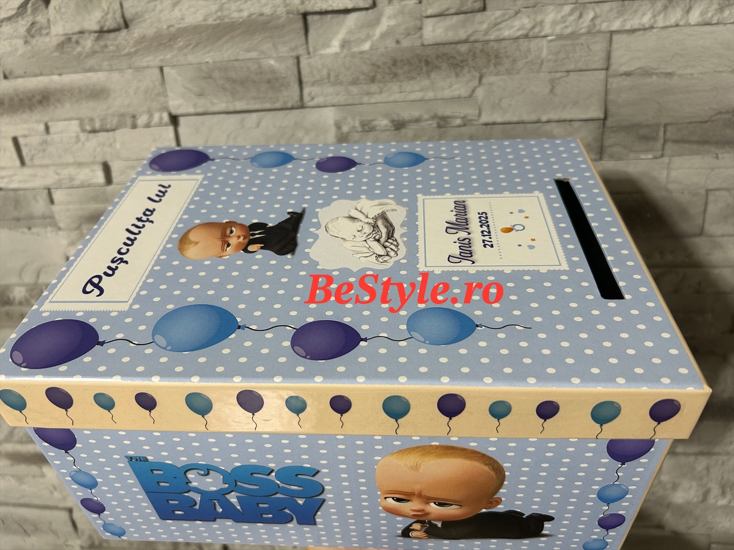 Cutie plicuri de bani botez Baby Boss 01