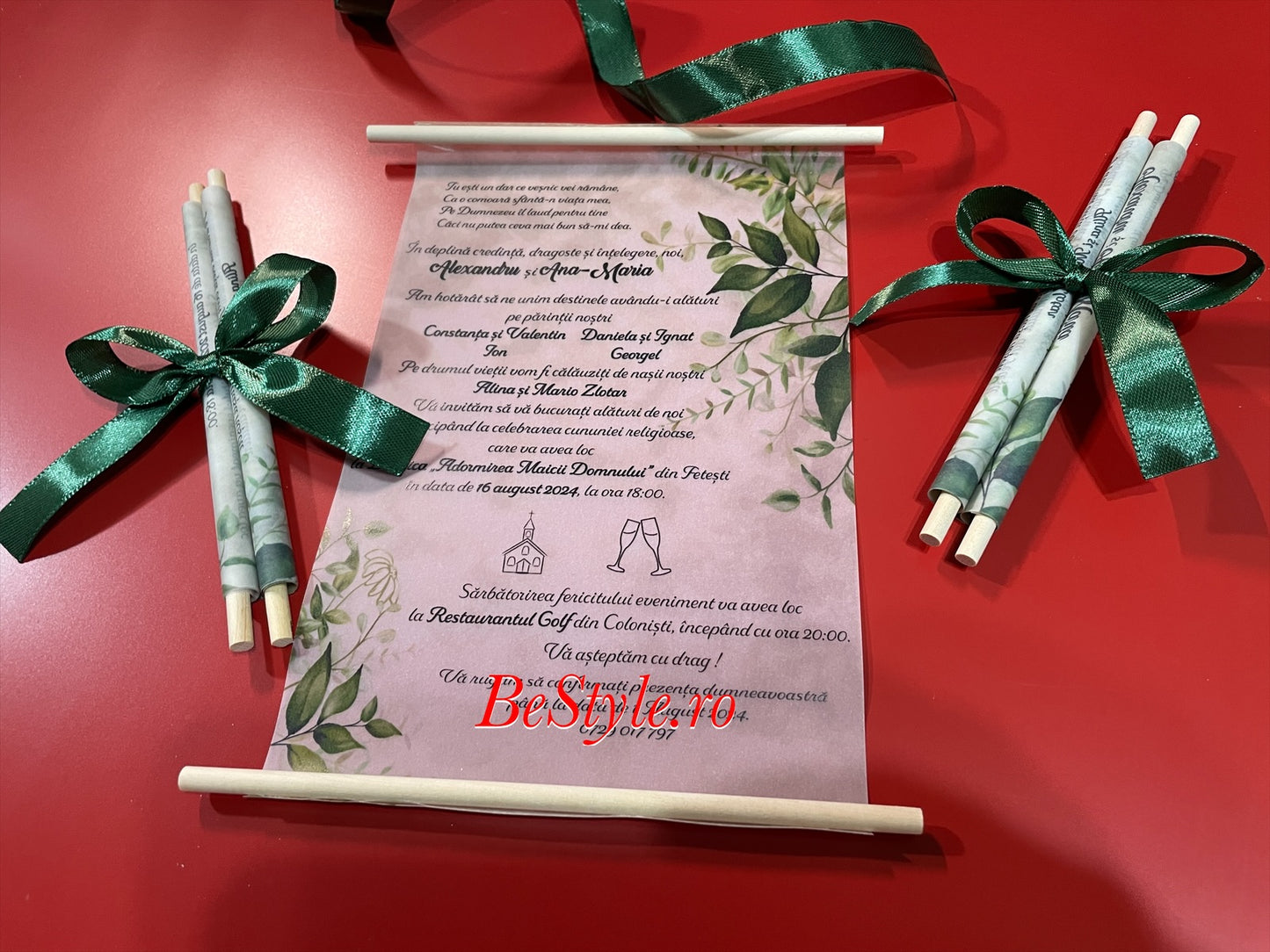 Invitatie nunta BSIN003 - model pergament