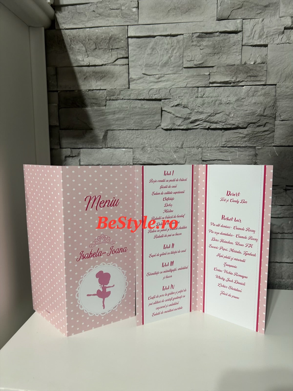 Meniu botez BSMB012 - Mica balerina
