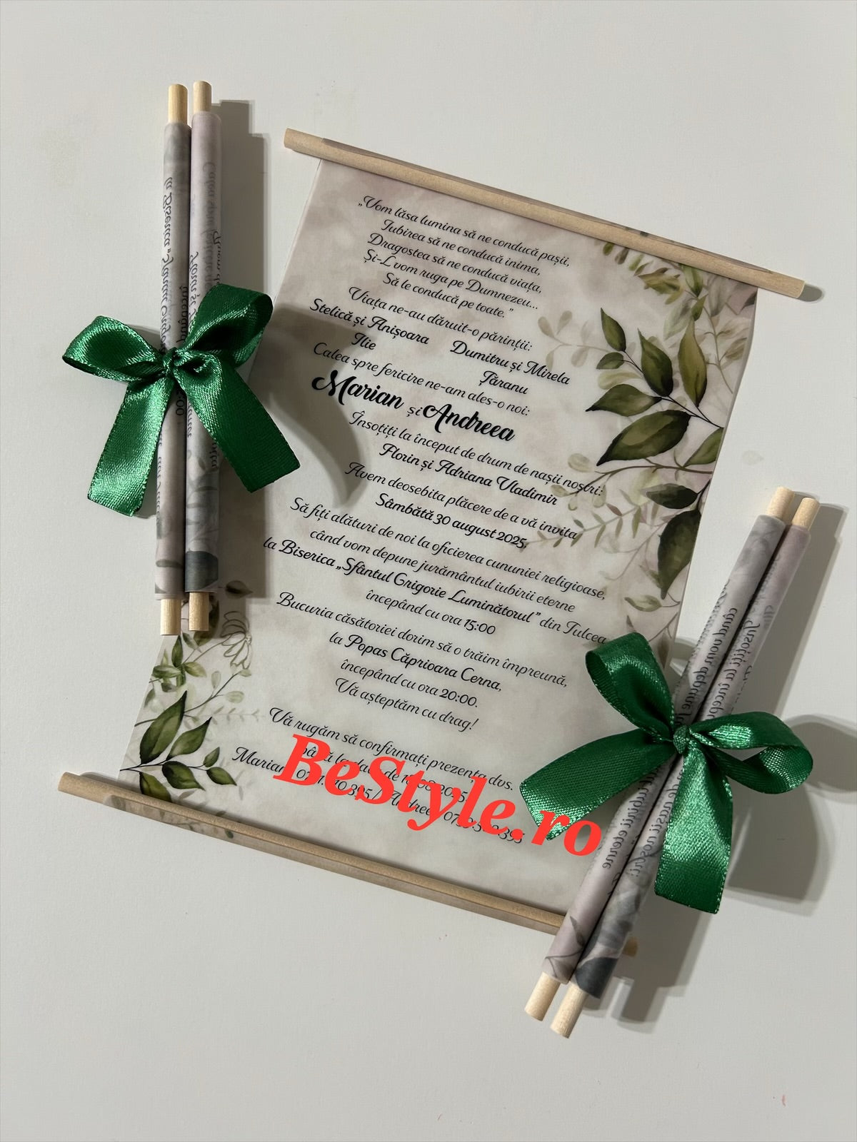 Invitatie nunta BSIN003 - model pergament
