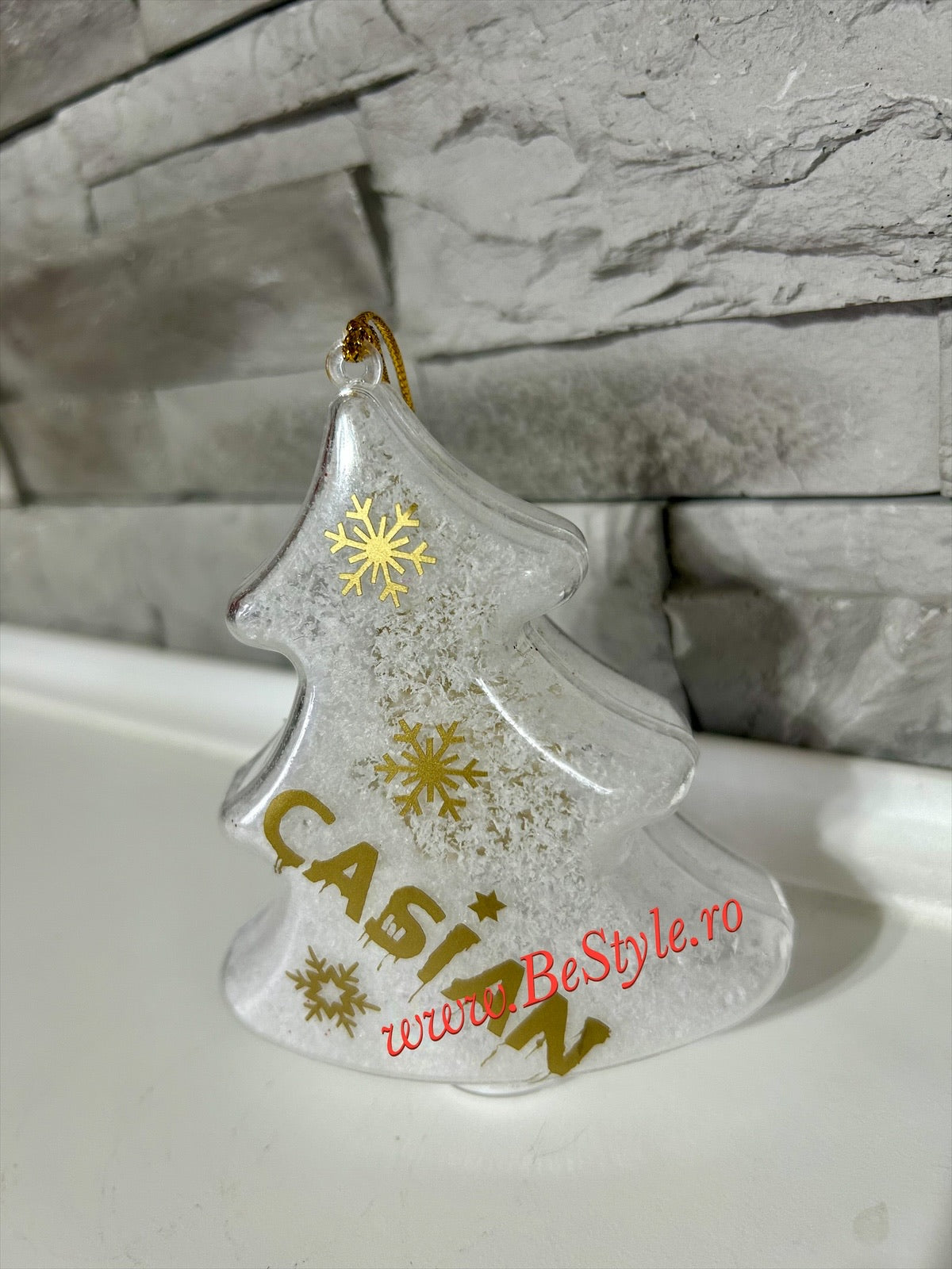 Glob personalizat - bradut de Craciun 04
