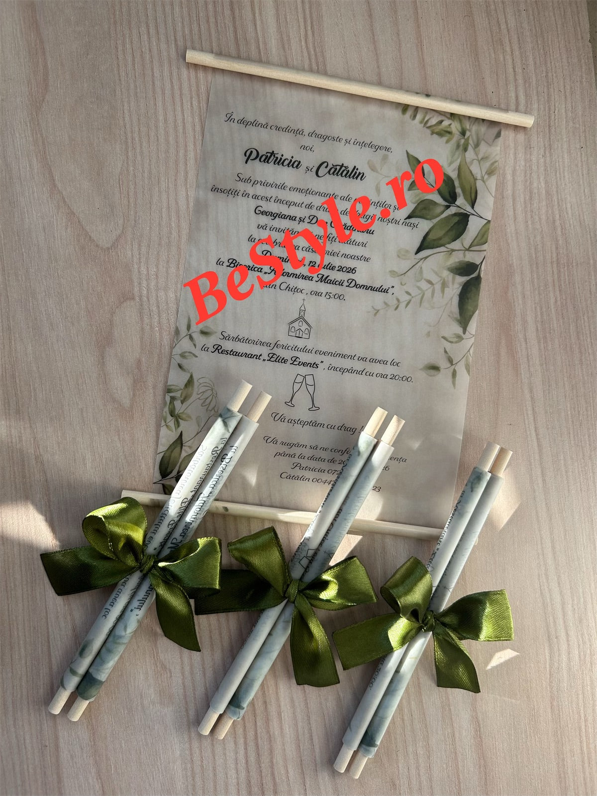 Invitatie nunta BSIN003 - model pergament