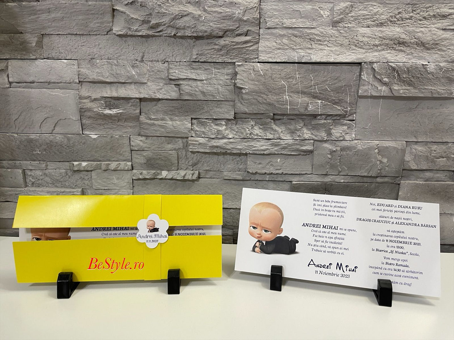 Invitatie botez BSIB041 - Baby Boss