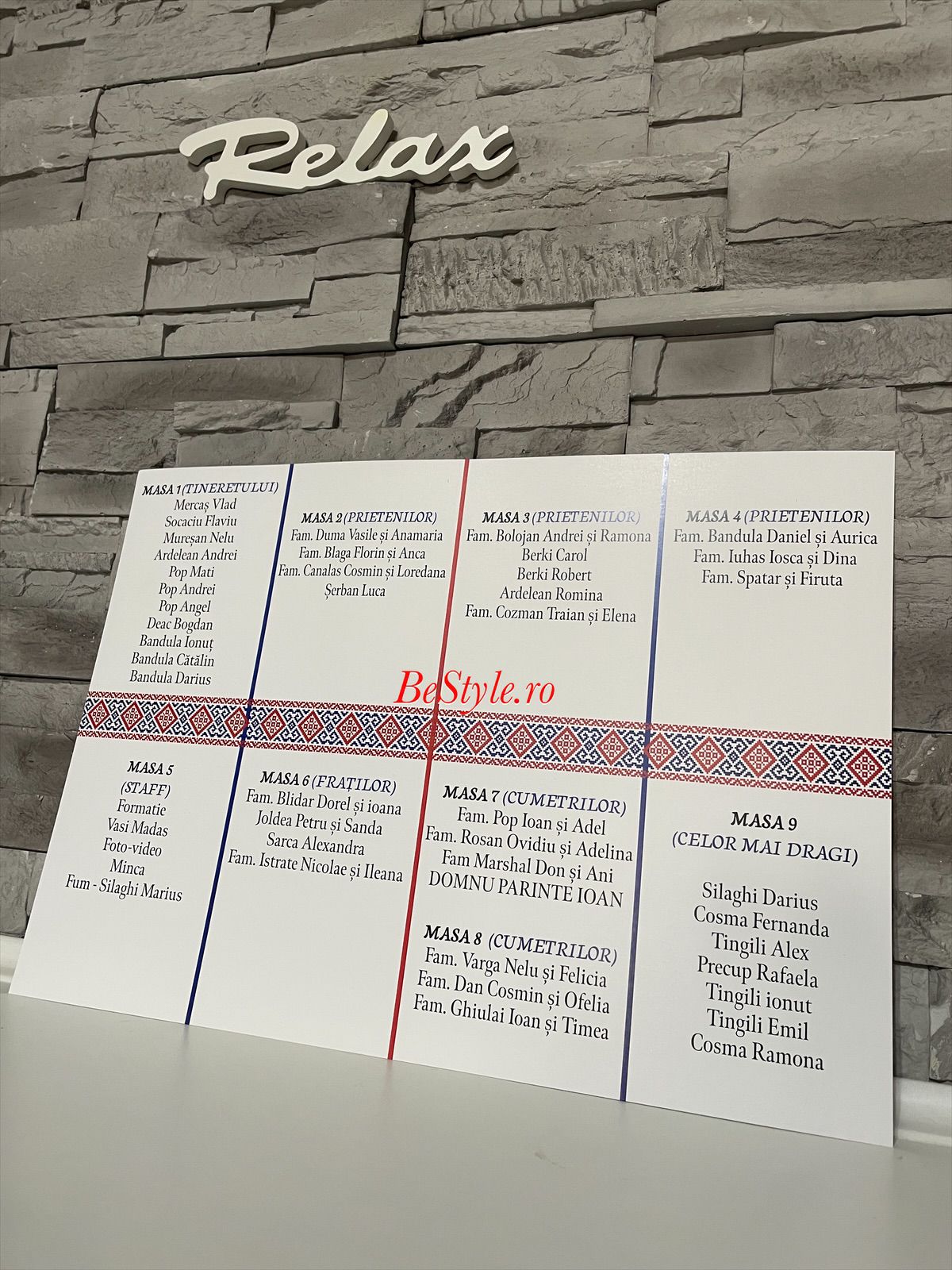 Panou aranjare mese 03