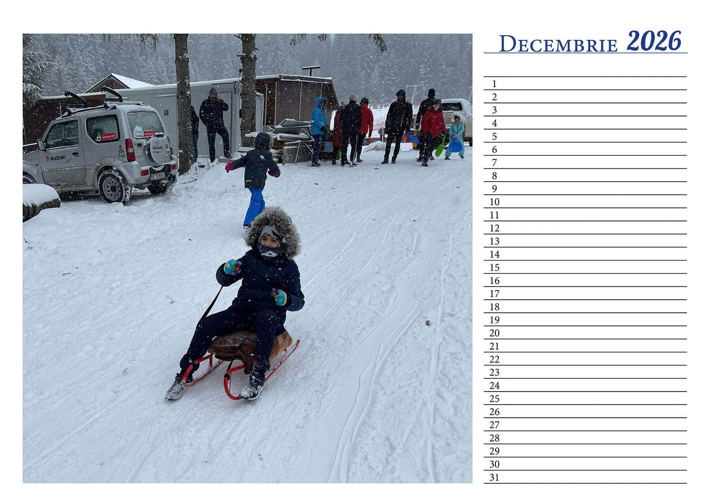 Calendar personalizat de perete 2026 CAL P57