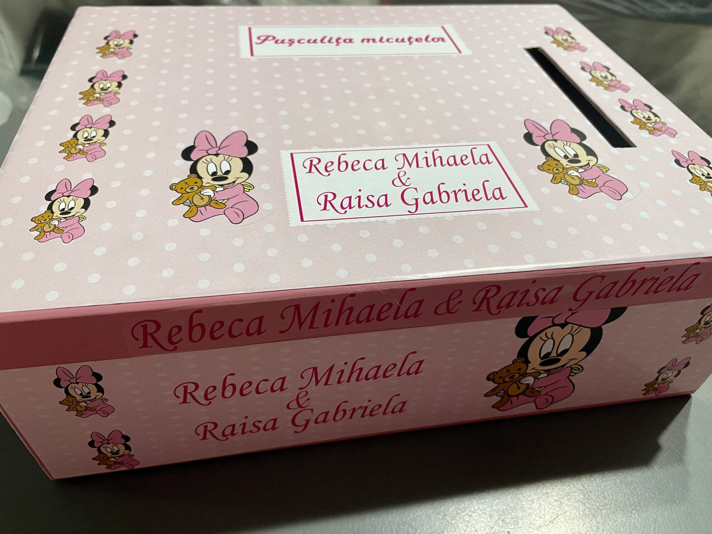 Cutie plicuri de bani botez Minnie Mouse 02