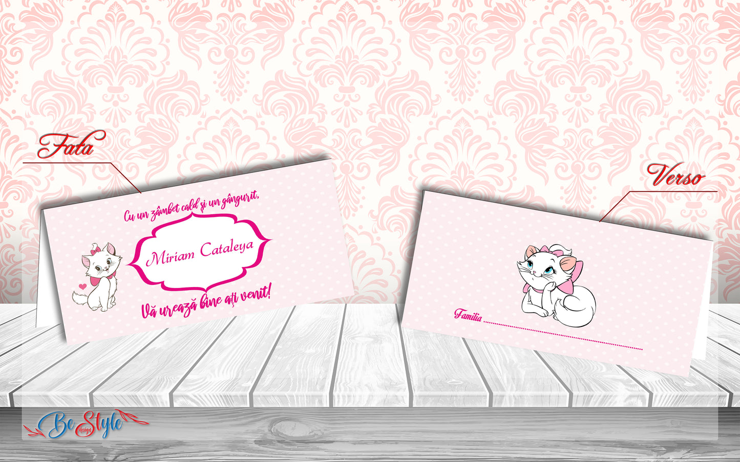 Plic de bani botez BSPB066 - Marie the cat