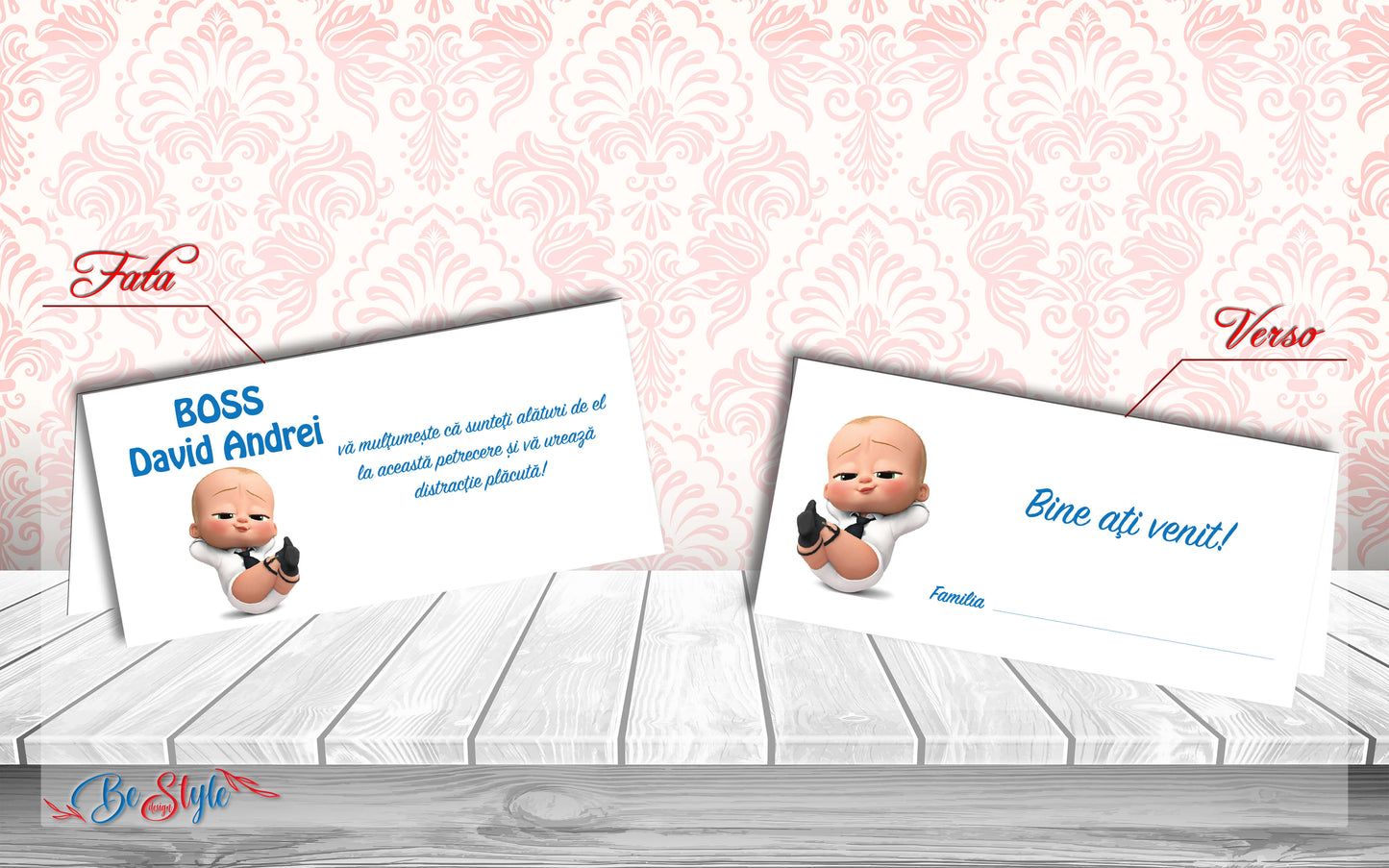 Plic de bani botez BSPB069 - Boss Baby