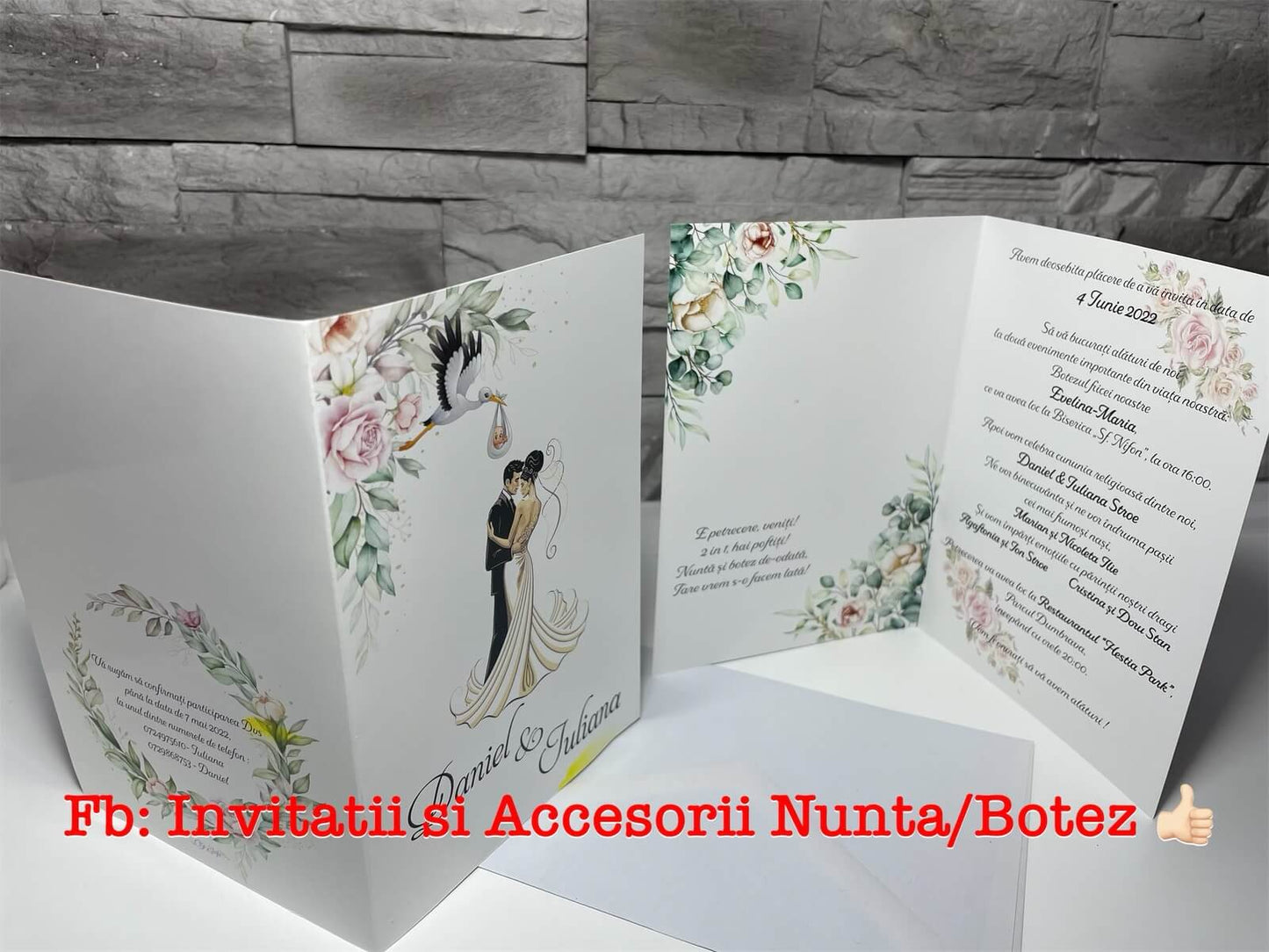 Invitatie 2 in 1 BSIN046