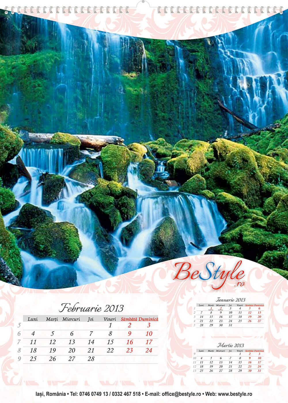 Calendar general de perete 2025 CAL G10 - Cascade