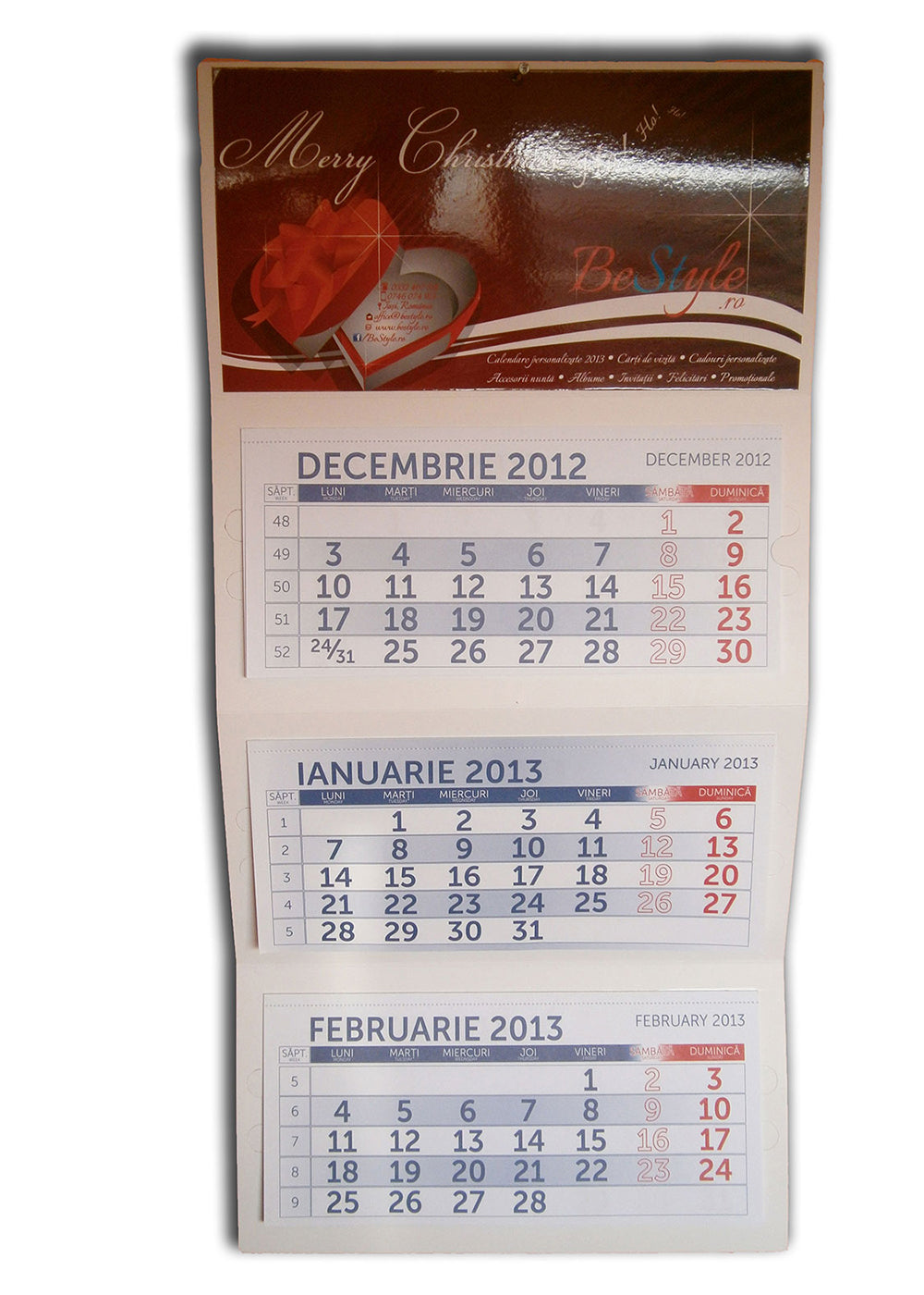 Calendar general triptic 2024 de perete CAL G13