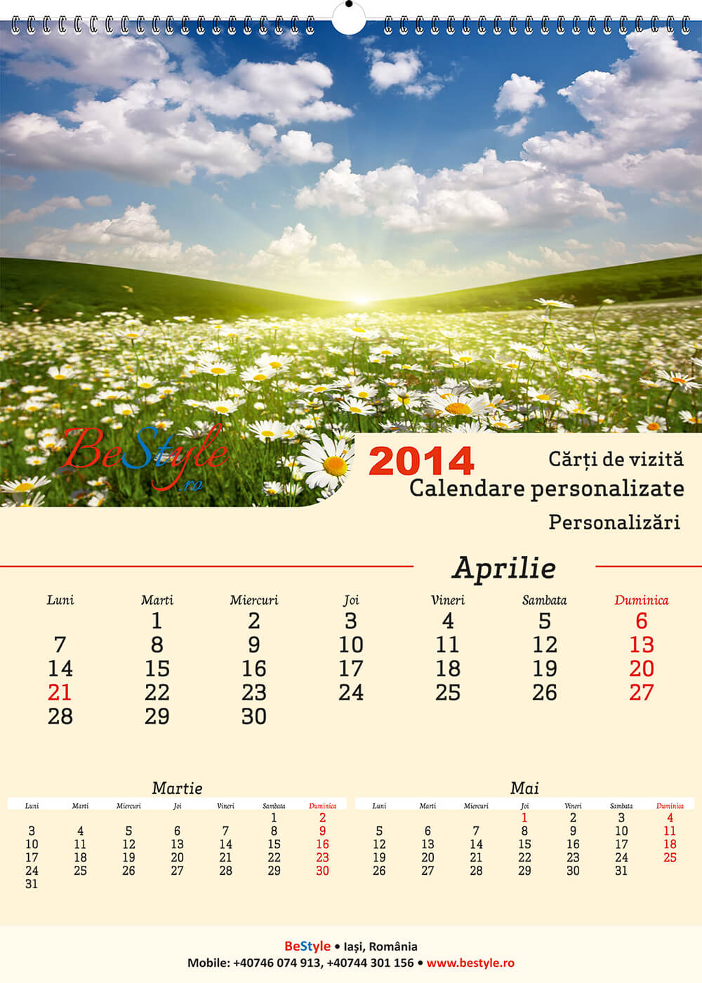 Calendar general de perete 2025 CAL G17 - Peisaje