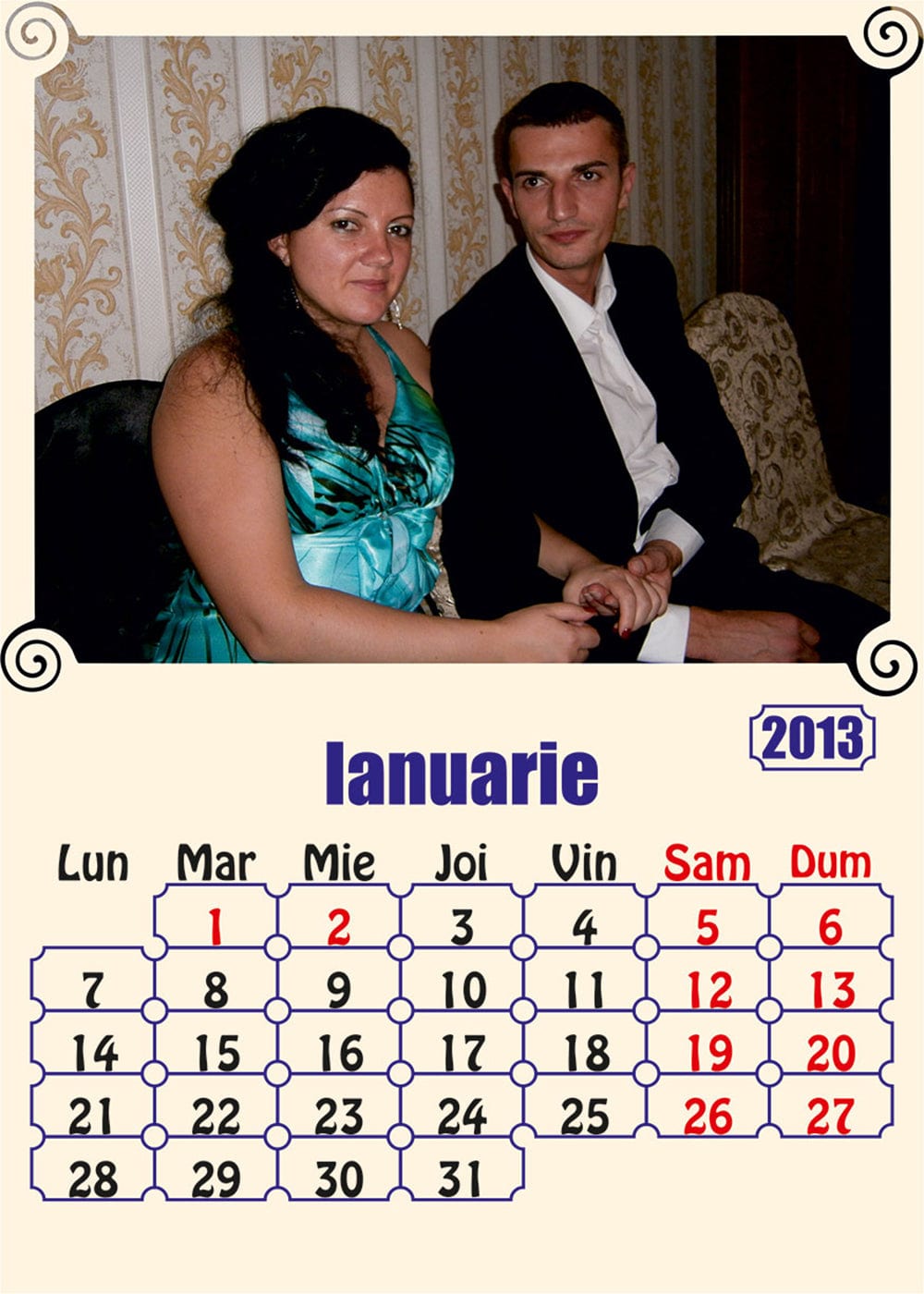 Calendar personalizat de birou 2024 CAL P20