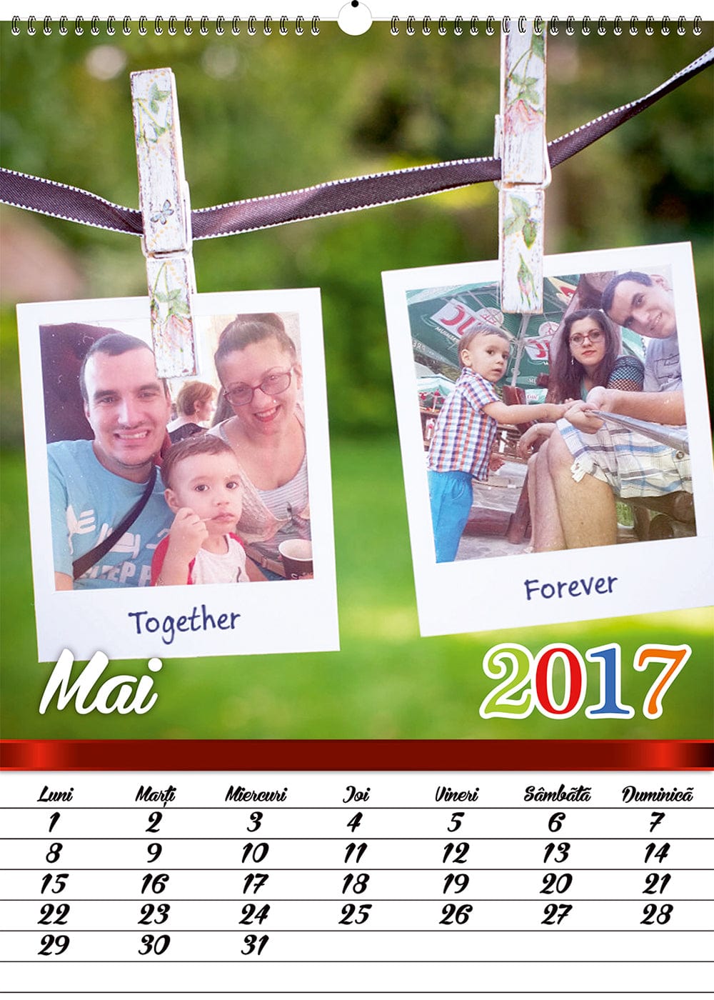 Calendar personalizat de perete 2024 CAL P42