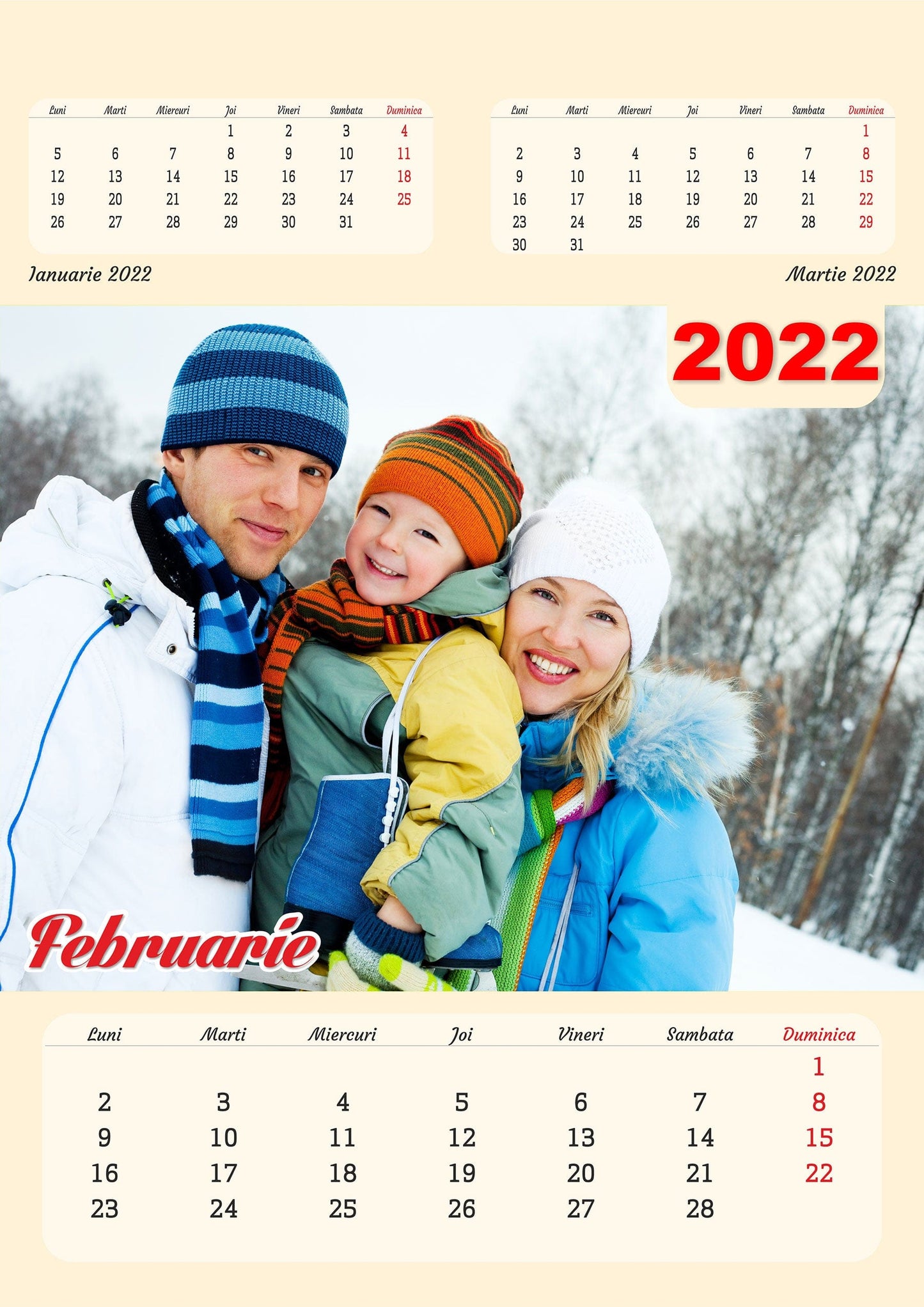 Calendar personalizat de perete 2025 CAL P53