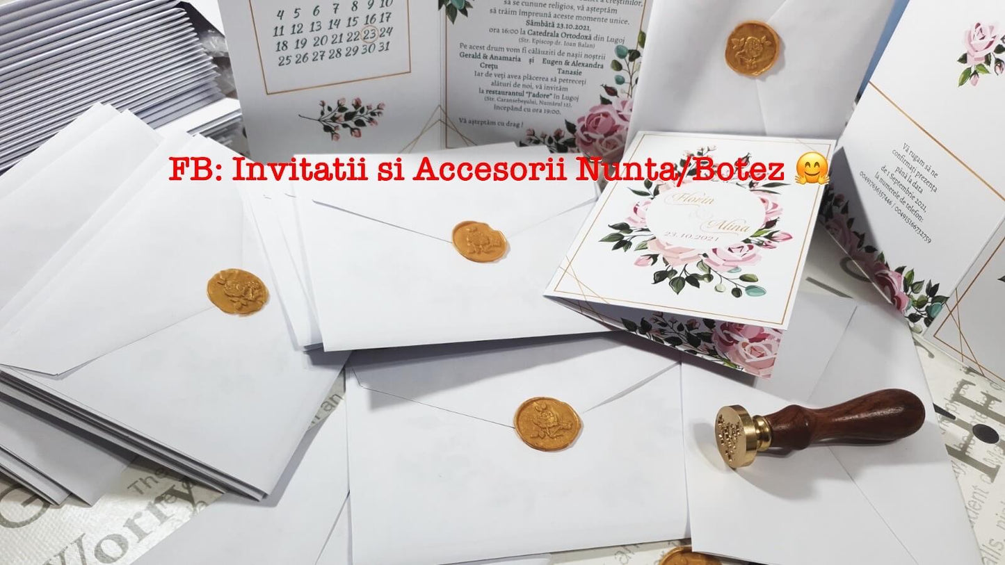 Invitatie nunta BSIN072 cu sigiliu