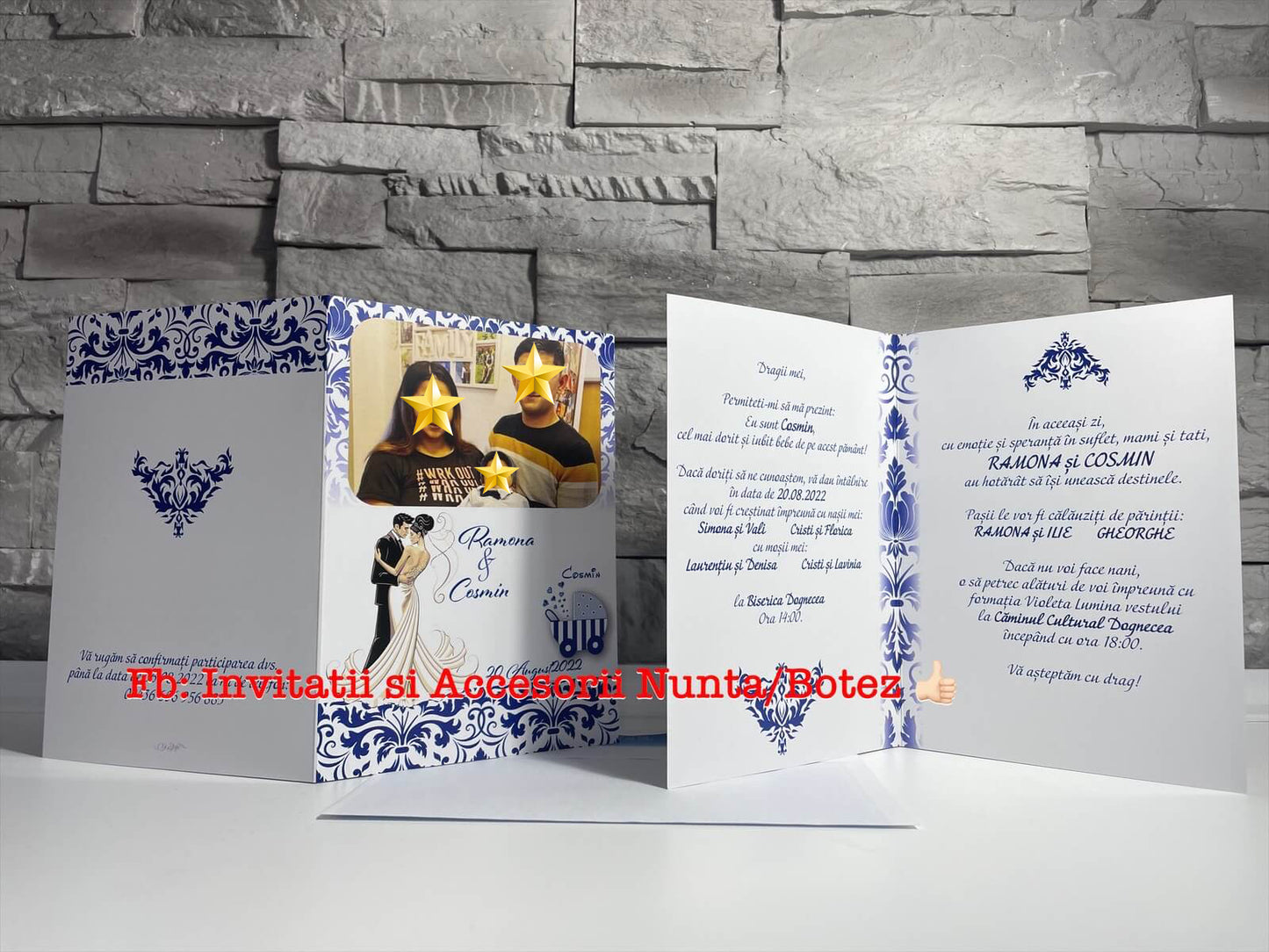 Invitatie 2 in 1 BSIN051